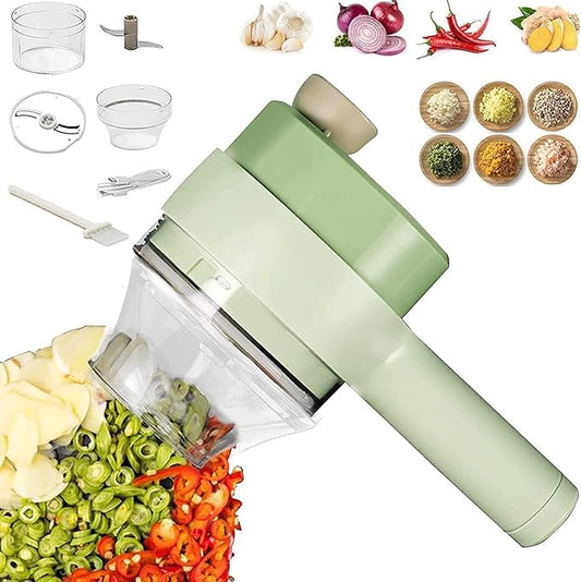 Hooblee™ 4 in 1 portable electric vegetable cutter set